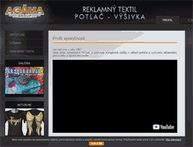 Tablet Screenshot of agama.sk
